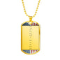 Morse Code (American Flag) Dog Tag Necklace - Love You This Much