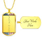Morse Code (American Flag) Dog Tag Necklace - Love You This Much