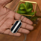 Morse Code Gridiron Dog Tag Necklace - Love You This Much
