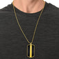 Morse Code Gridiron Dog Tag Necklace - Love You This Much