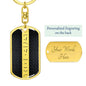 Morse Code Gridiron Keychain - Love You This Much