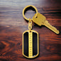Morse Code Gridiron Keychain - Love You This Much