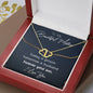 Mother Forever Son Solid Gold Necklace - Love You This Much