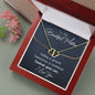 Mother Forever Son Solid Gold Necklace - Love You This Much