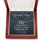Mother Forever Son Solid Gold Necklace - Love You This Much