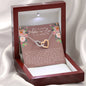 Mother In Law (Mahogany) Wedding Interlocking Hearts Necklace - Love You This Much