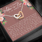 Mother In Law On Our Wedding Day Interlocking Hearts Necklace - Love You This Much