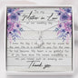 Mother in Law (On Wedding Day) Alluring Beauty Necklace - Love You This Much