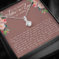 Mother In Law Wedding Alluring Beauty Necklace - Love You This Much