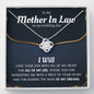 Mother In Law Wedding (From Bride) Love Knot Necklace - Love You This Much