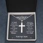 Mother's Prayer Son (Love Mom) Ball Chain Cross Necklace - Love You This Much