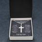 Mother's Prayer Son (Love Mom) Ball Chain Cross Necklace - Love You This Much