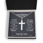 Mother's Prayer Son (Love Mom) Ball Chain Cross Necklace - Love You This Much