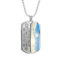 Mother's Prayer Son (Love Mom) Dog Tag Necklace - Love You This Much