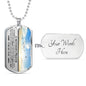 Mother's Prayer Son (Love Mom) Dog Tag Necklace - Love You This Much