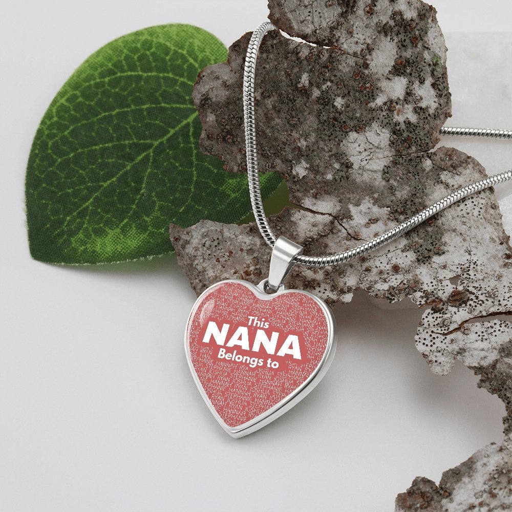 Nana Belongs To Heart Necklace - Love You This Much