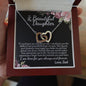 New Beautiful Daughter Interlocking Hearts Necklace - Love You This Much