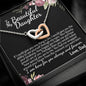 New Beautiful Daughter Interlocking Hearts Necklace - Love You This Much