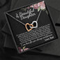 New Beautiful Daughter Interlocking Hearts Necklace - Love You This Much