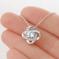 New Mom Love Knot Necklace - Love You This Much