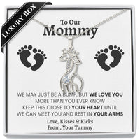 Thumbnail for New Mom of Twins Giraffe Necklace - Love You This Much