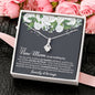 New Mom (REVERSE) From Groom Alluring Beauty Necklace - Love You This Much