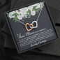 New Mom Wedding Interlocking Hearts Necklace - Love You This Much