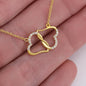 New Mom Wedding Solid Gold Necklace - Love You This Much