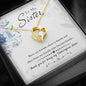 New Unbiologcial Sister Forever Love Necklace - Love You This Much