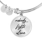 Nobody Fights Alone Bangle Bracelet - Love You This Much