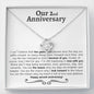 Our 2nd Anniversary Knot Necklace - Love You This Much