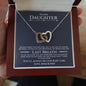 Our Daughter (Last Breath) Interlocking Hearts Necklace - Love You This Much