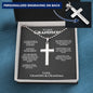 Our Grandson Ball Chain Cross Necklace - Love You This Much