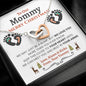Our Mommy (Tummy) Christmas Interlocking Hearts Necklace - Love You This Much