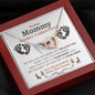 Our Mommy (Tummy) Christmas Interlocking Hearts Necklace - Love You This Much