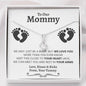 Our Mommy (Tummy) Twins Alluring Beauty Necklace - Love You This Much