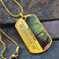 Our Son Cherished Chapters Dog Tag Necklace - Love You This Much