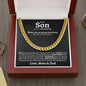 Our Son (Wedding) from Parents Cuban Link Chain Necklace - Love You This Much