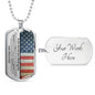Our Son Wedding (Parents) Dog Tag Necklace - Love You This Much
