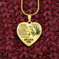 OUR Wonderful Mom Heart Necklace - Love You This Much
