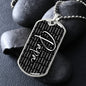Papa Dog Tag Necklace - Love You This Much