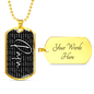 Papa Dog Tag Necklace - Love You This Much