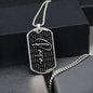Papa Dog Tag Necklace - Love You This Much