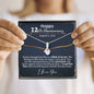 Personalized 12th Anniversary Alluring Beauty Necklace - Love You This Much