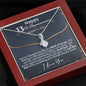 Personalized 13th Anniversary Alluring Beauty Necklace - Love You This Much