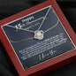 Personalized 15th Anniversary Love Knot Necklace - Love You This Much