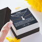 Personalized 1st Month Anniversary Alluring Beauty Necklace - Love You This Much