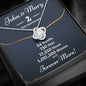 Personalized 2 Year Anniversary Love Knot Necklace - Love You This Much