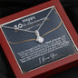 Personalized 20th Anniversary Alluring Beauty Necklace - Love You This Much