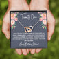 Personalized 21st Birthday Interlocking Hearts Necklace - Love You This Much